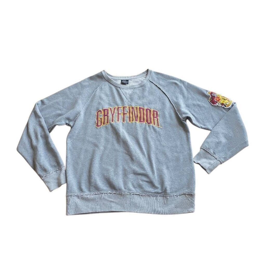 Harry potter mens Sz L gray gryffindor sweatshirt universal studios